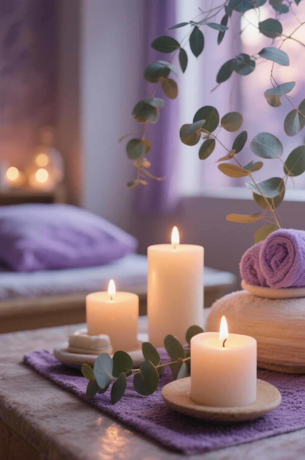 Bien-être et relaxation avec bougies parfumées