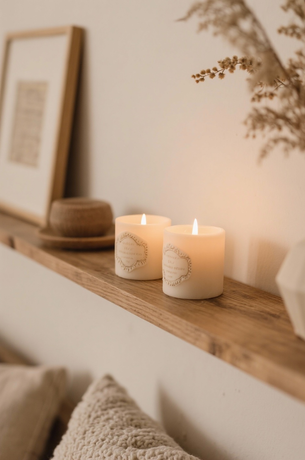 Décoration intérieure avec bougies artisanales